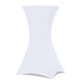 Voir la diapositive 4 : ID MARKET Lot de 2 tables hautes pliantes 105 CM et 2 housses blanches