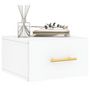 Voir la diapositive 3 : VIDAXL Table de chevet murale blanc 35x35x20 cm