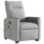 Voir la diapositive 4 : VIDAXL Fauteuil de massage inclinable gris nuage tissu