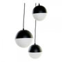 Voir la diapositive 1 : MARKET24 Suspension DKD Home Decor Blanc Noir Métal Verre 220 V (40 x 40 x 80 cm)