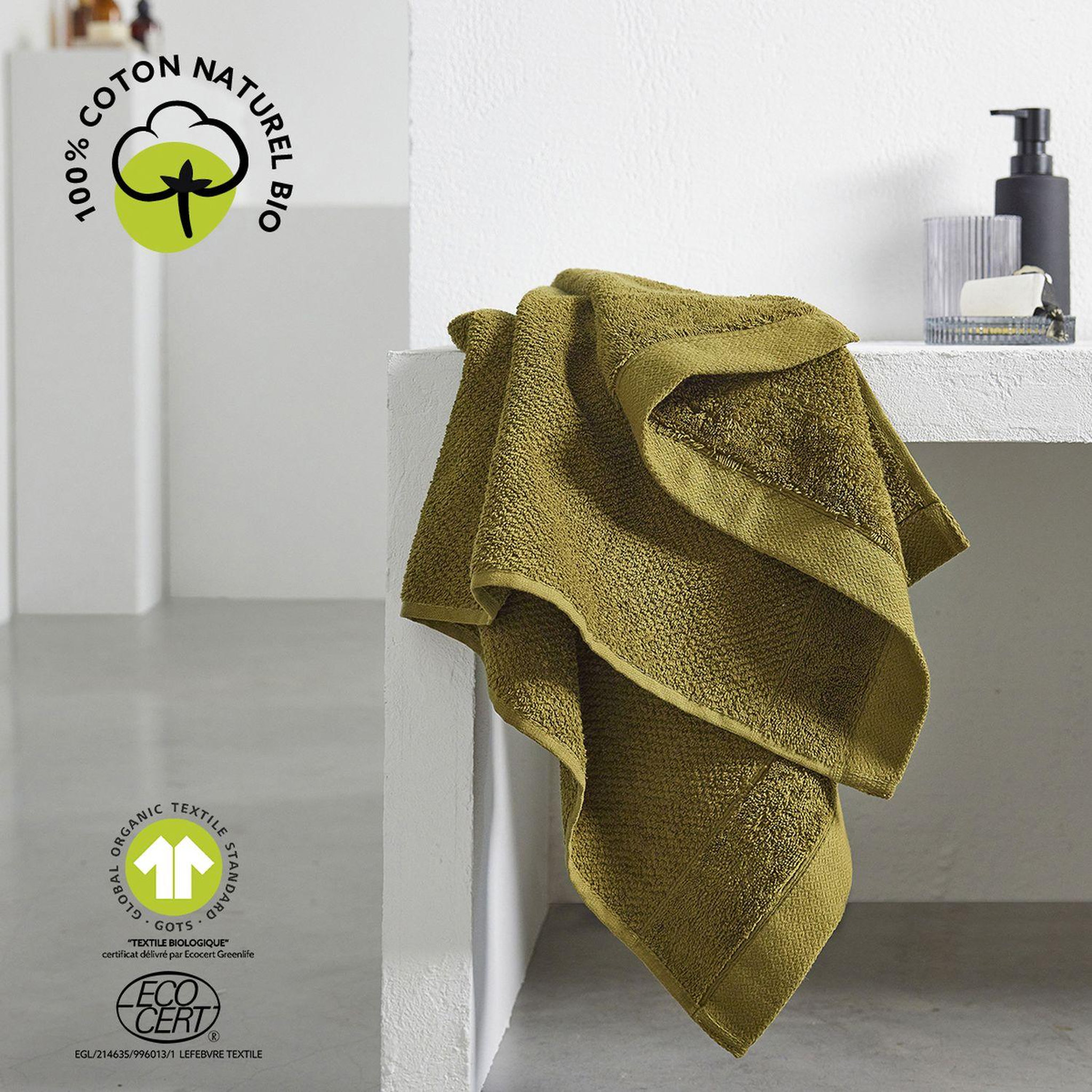 Voir la diapositive 2 : Today Maxi drap de bain - 100% coton BIO