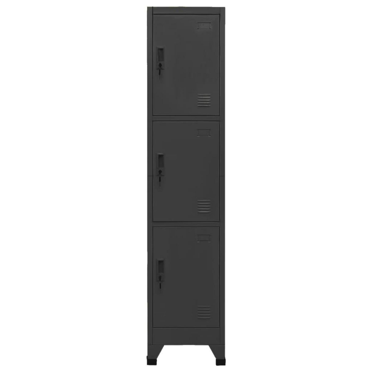 VIDAXL Armoire a casiers Anthracite 38x45x180 cm Acier