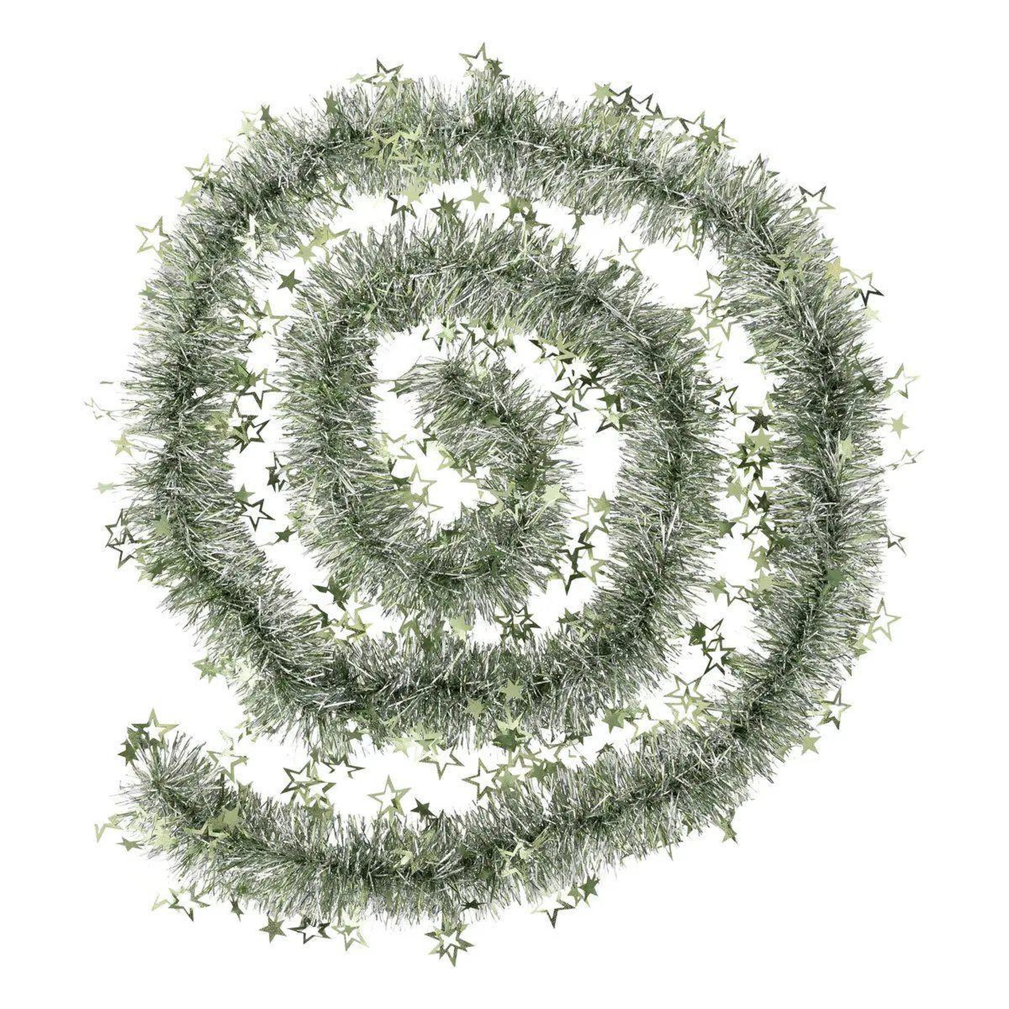 ATMOSPHERA Guirlande de Noël  Étoiles Embossées  300cm Vert