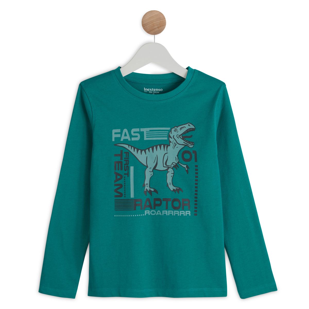 INEXTENSO T-shirt manches longues dinosaures garçon