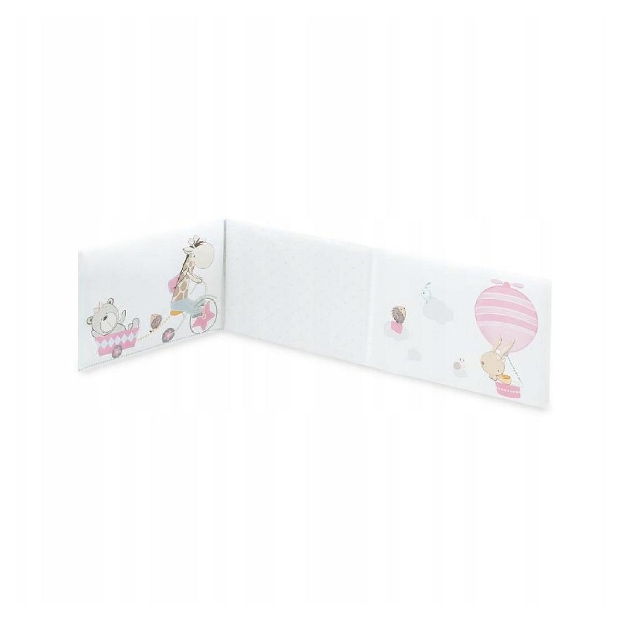 Voir la diapositive 2 : INTERBABY Parure Lit Bébé Amovible Girafe-Bicicleta - Rose