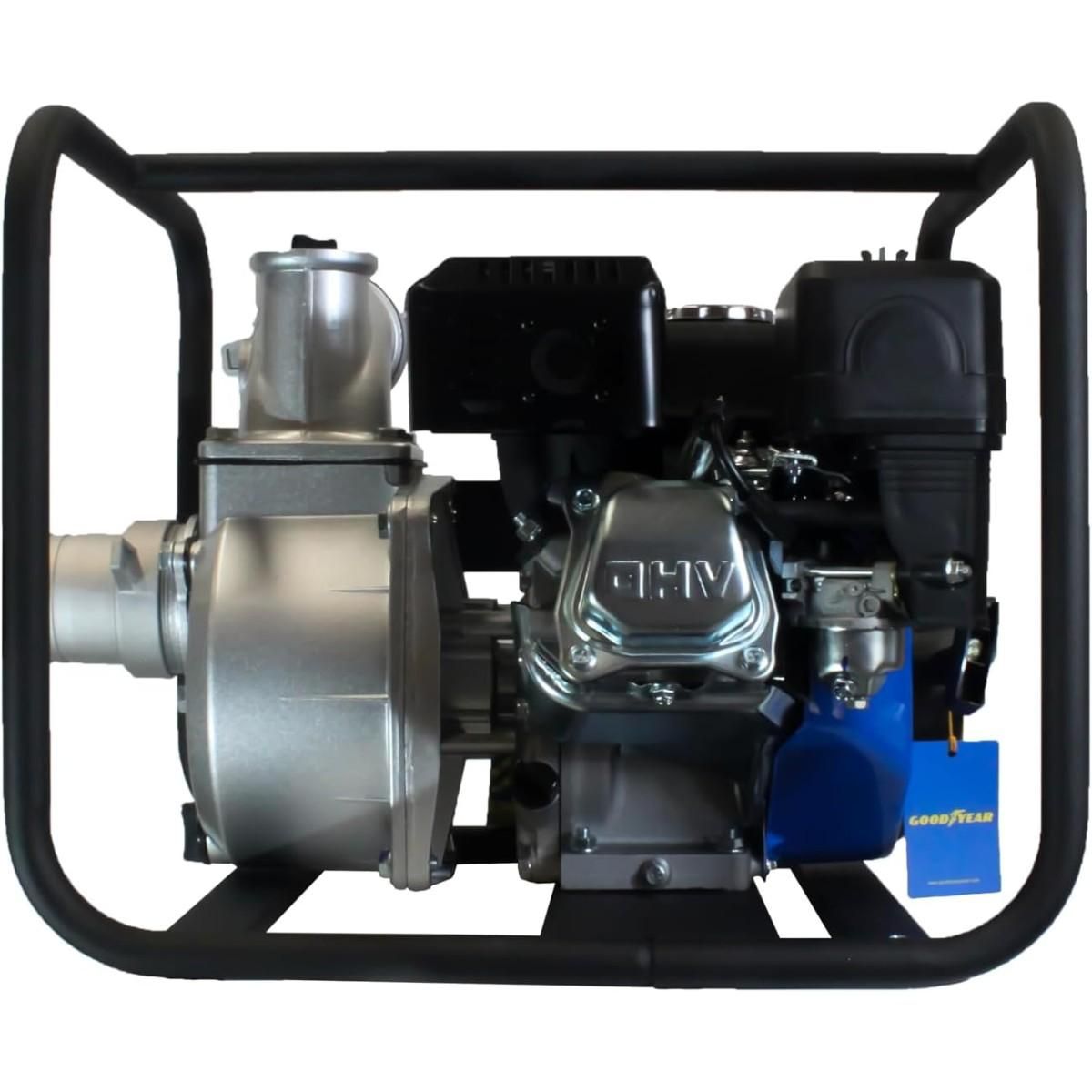 GOODYEAR Pompe à Eau Thermique 7CV - Motopompe Essence Moteur 4T OHV 212Cm3 Eau Propre - Raccords 50mm Caves Piscine Irrigation GOODYEAR