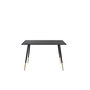 Voir la diapositive 4 : Paris Prix Table à Manger Design  Dipp  120cm Noir & Or