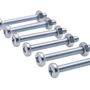 Voir la diapositive 3 :  Vis à métaux zinguée tête cylindrique bombée PZ cruciforme Vissal Ø 4x20 mm  lot de 12 vis+écrou