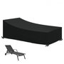 Voir la diapositive 1 : LINXOR Bâche, housse de protection imperméable pour transat - 210 x 75 cm - Noir