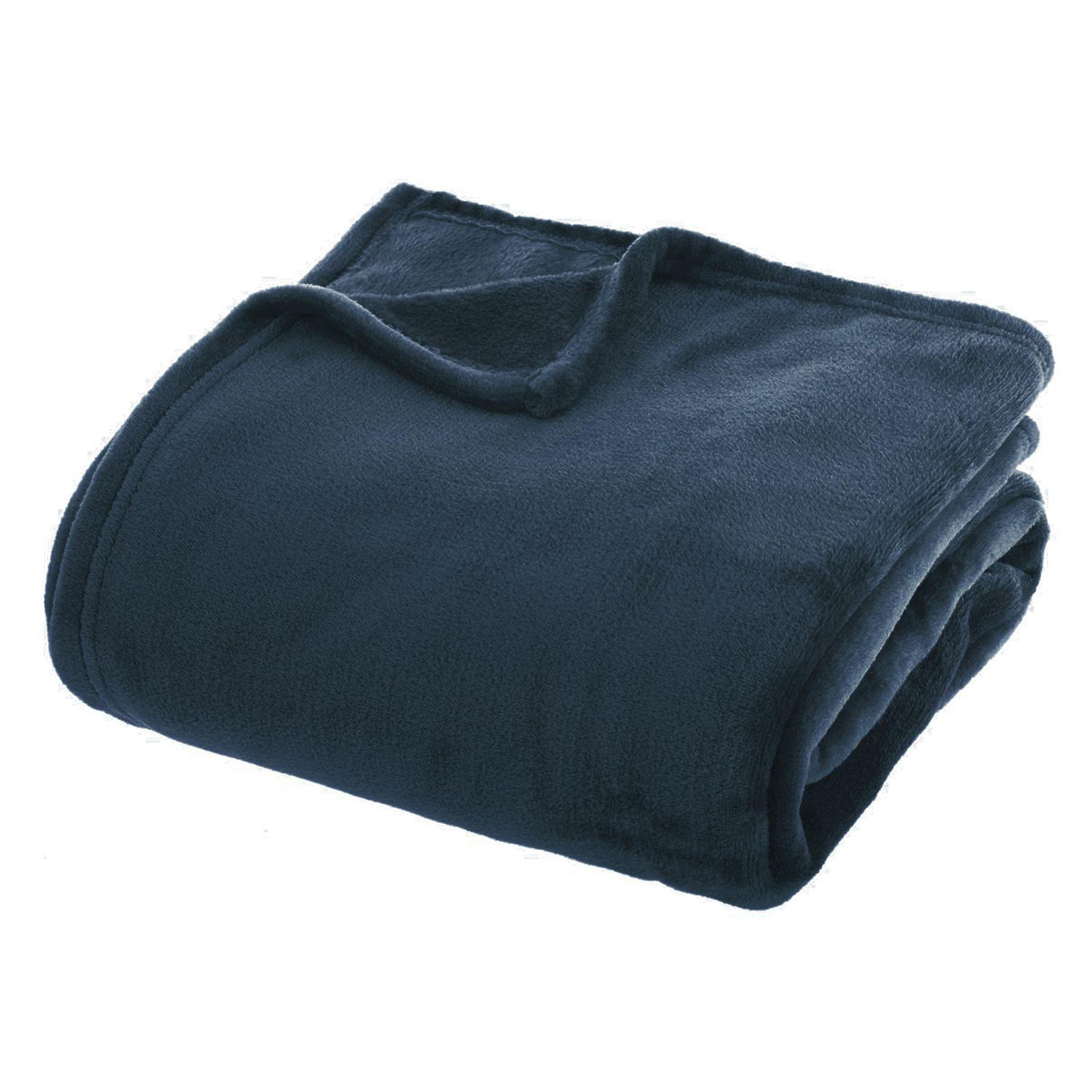 Voir la diapositive 1 : ATMOSPHERA Grand Plaid en flanelle uni