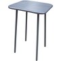Voir la diapositive 4 : Habitat et Jardin Table de jardin en métal  Bilbao  - 70 x 70 x 71 cm - Gris