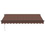 Voir la diapositive 3 : VIDAXL Auvent retractable automatique marron 350x250 cm