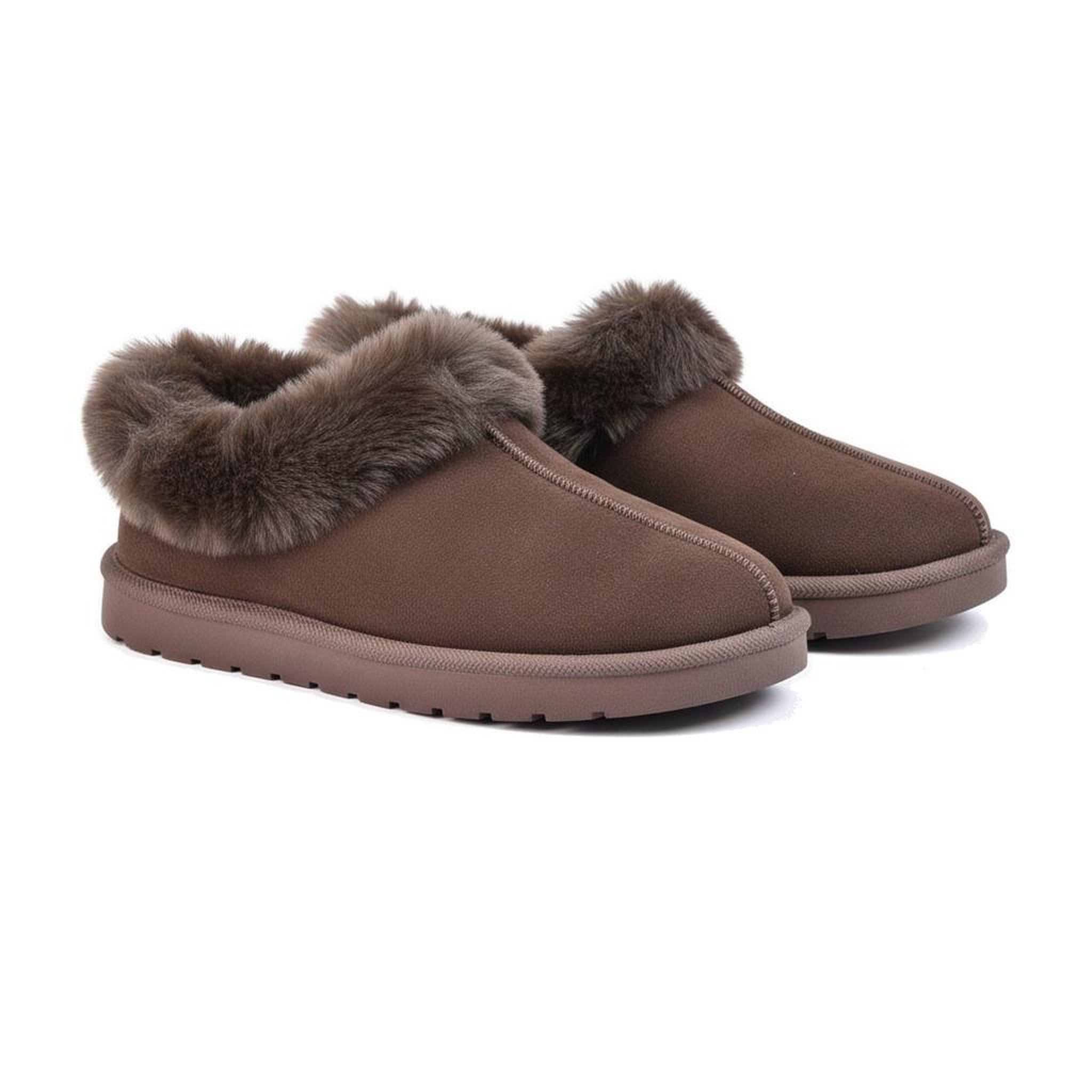 Voir la diapositive 3 : OZABI OZABI Pantoufles Femme Hiver Scandinave, Semelle Crantée Intérieur Extérieur