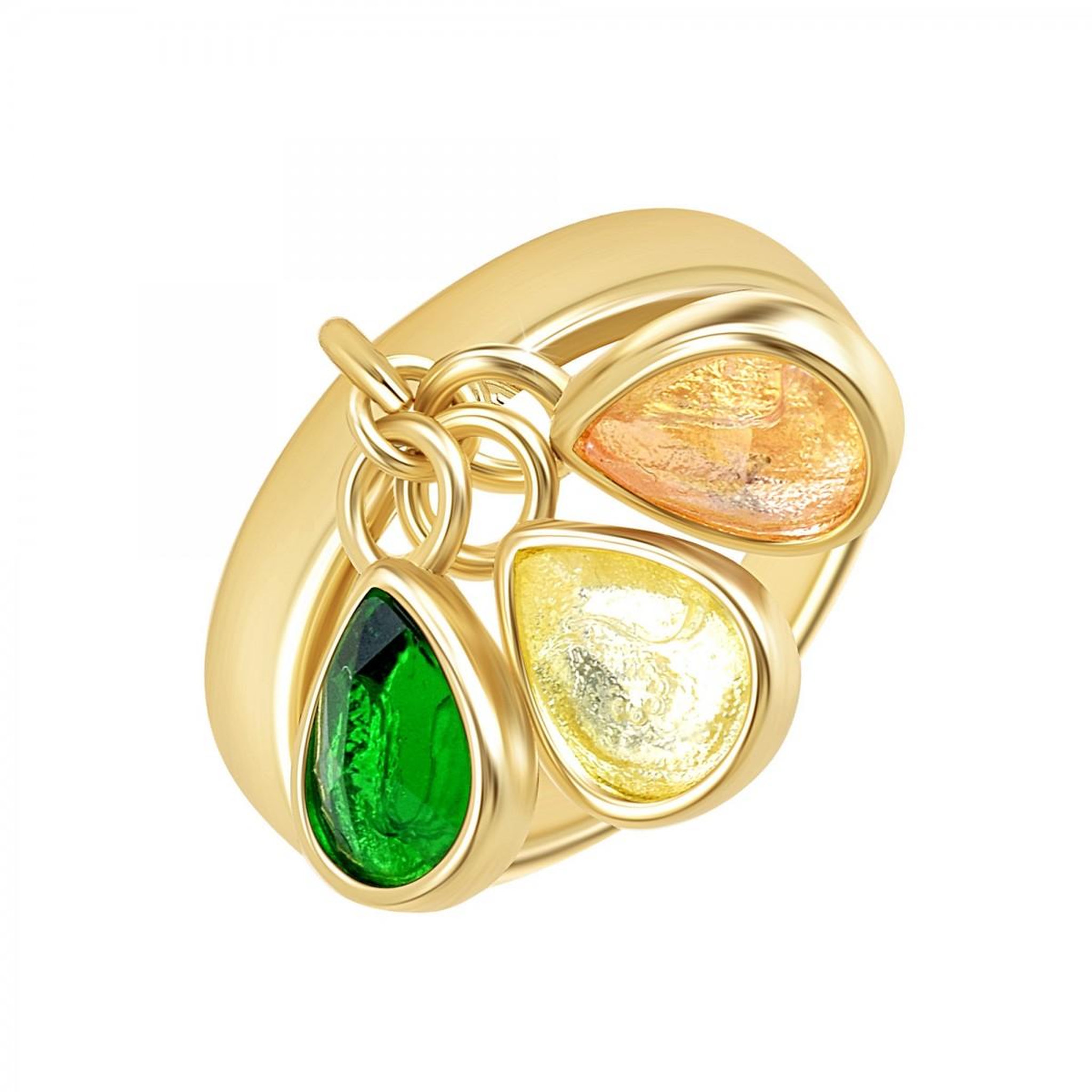 SC CRYSTAL Bague taille 56 SC Crystal ornée de Zirconium. Coloris disponibles : Jaune