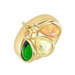 SC CRYSTAL Bague taille 56 SC Crystal ornée de Zirconium. Coloris disponibles : Jaune