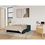 Voir la diapositive 2 : BEST MOBILIER Julia - canapé 3 places convertible express couchage quotidien 140 cm matelas 14 cm en tissu