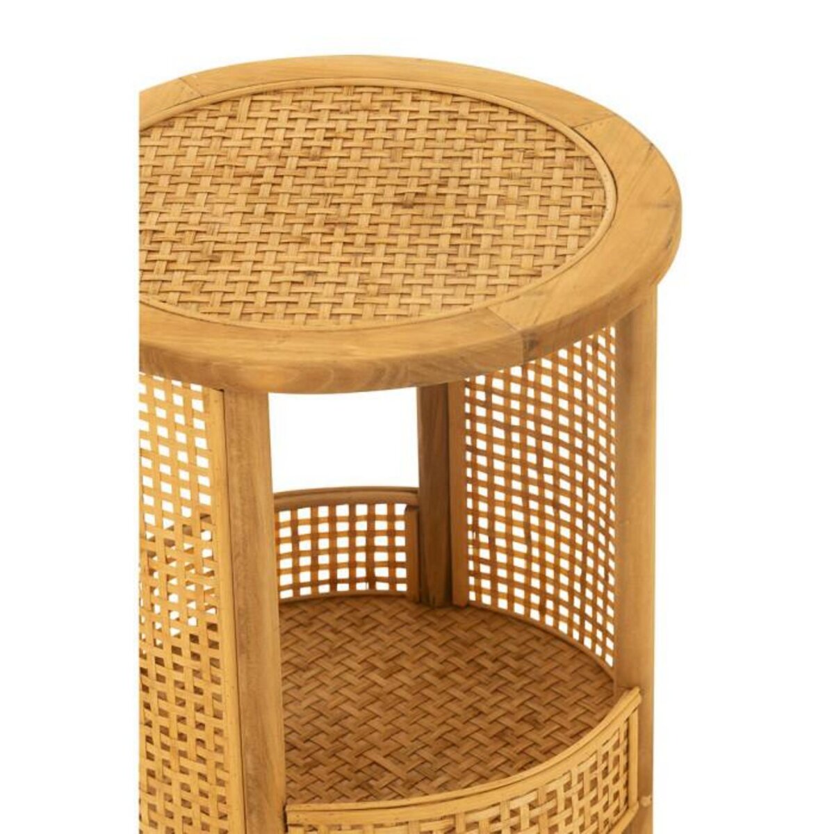 Paris Prix Table d'Appoint en Bambou  Double  49cm Naturel