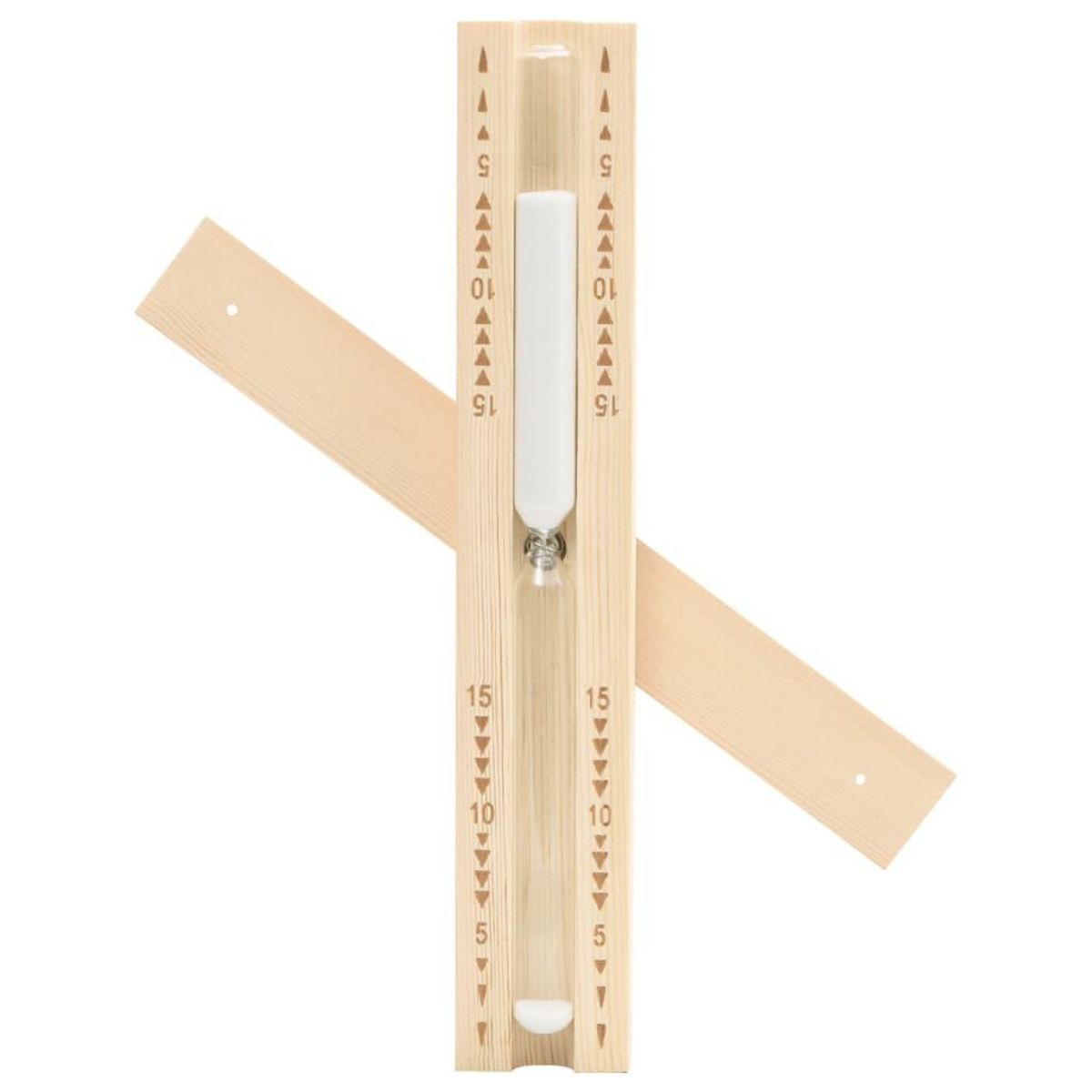 VIDAXL Minuterie a sable pour sauna 15 minutes Bois massif de pin