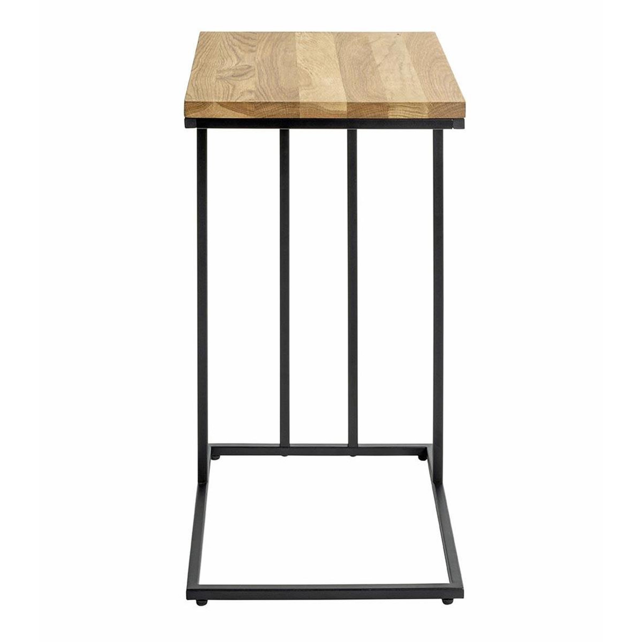 Voir la diapositive 2 : Paris Prix Table d'appoint en bois  rubi  68cm naturel & noir