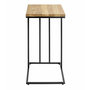 Voir la diapositive 2 : Paris Prix Table d'Appoint en Bois  Rubi  68cm Naturel & Noir