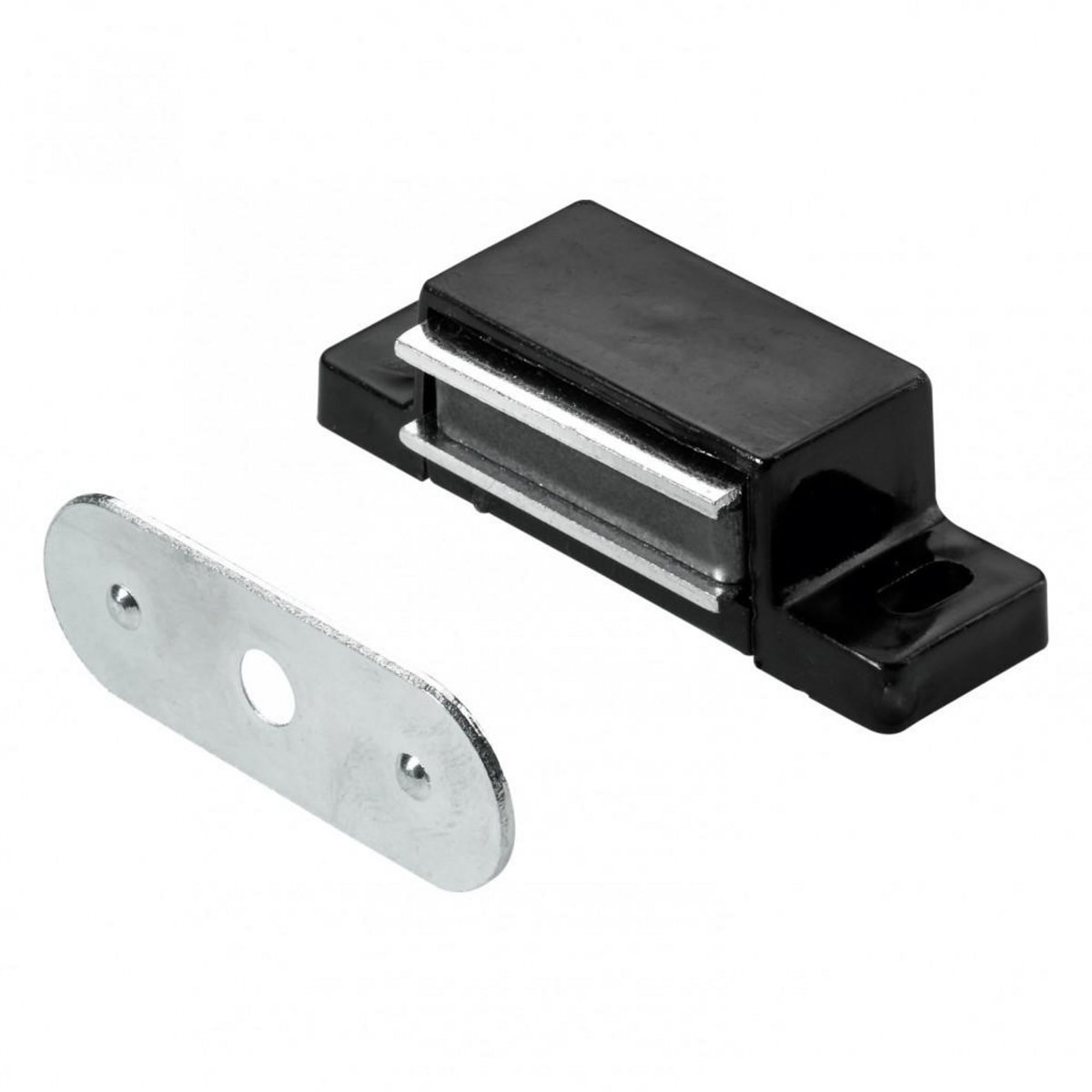 CENTRALE BRICO Lot de 4 loqueteaux magnétiques plastique HETTICH, L.14.5 x l.45.3 mm