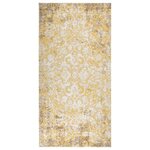 VIDAXL Tapis a tissage plat d'exterieur 100x200 cm Jaune