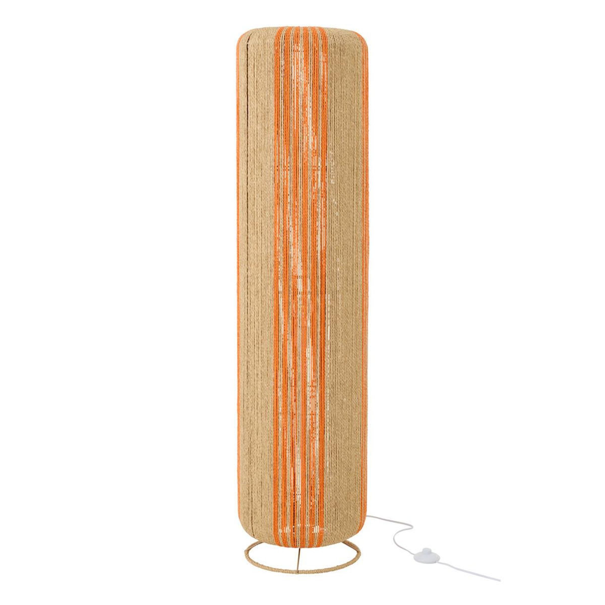 Paris Prix Lampadaire Corde  Chase  138cm Orange & Naturel