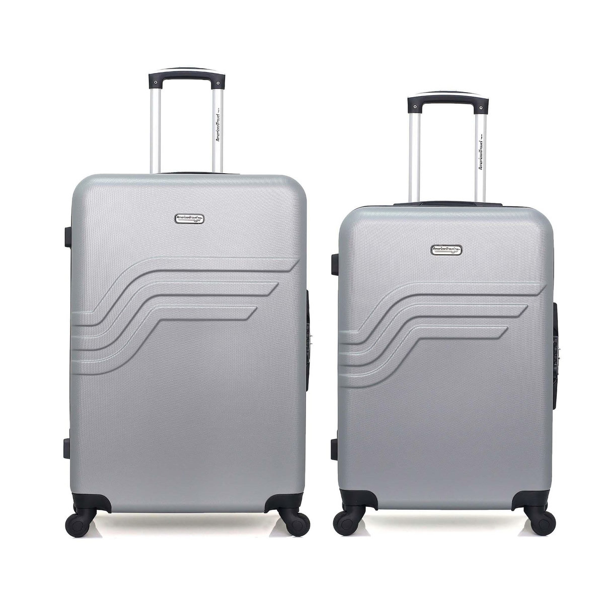 AMERICAN TRAVEL AMERICAN TRAVEL - Lot de 2 - Valise grand format et valise weekend QUEENS