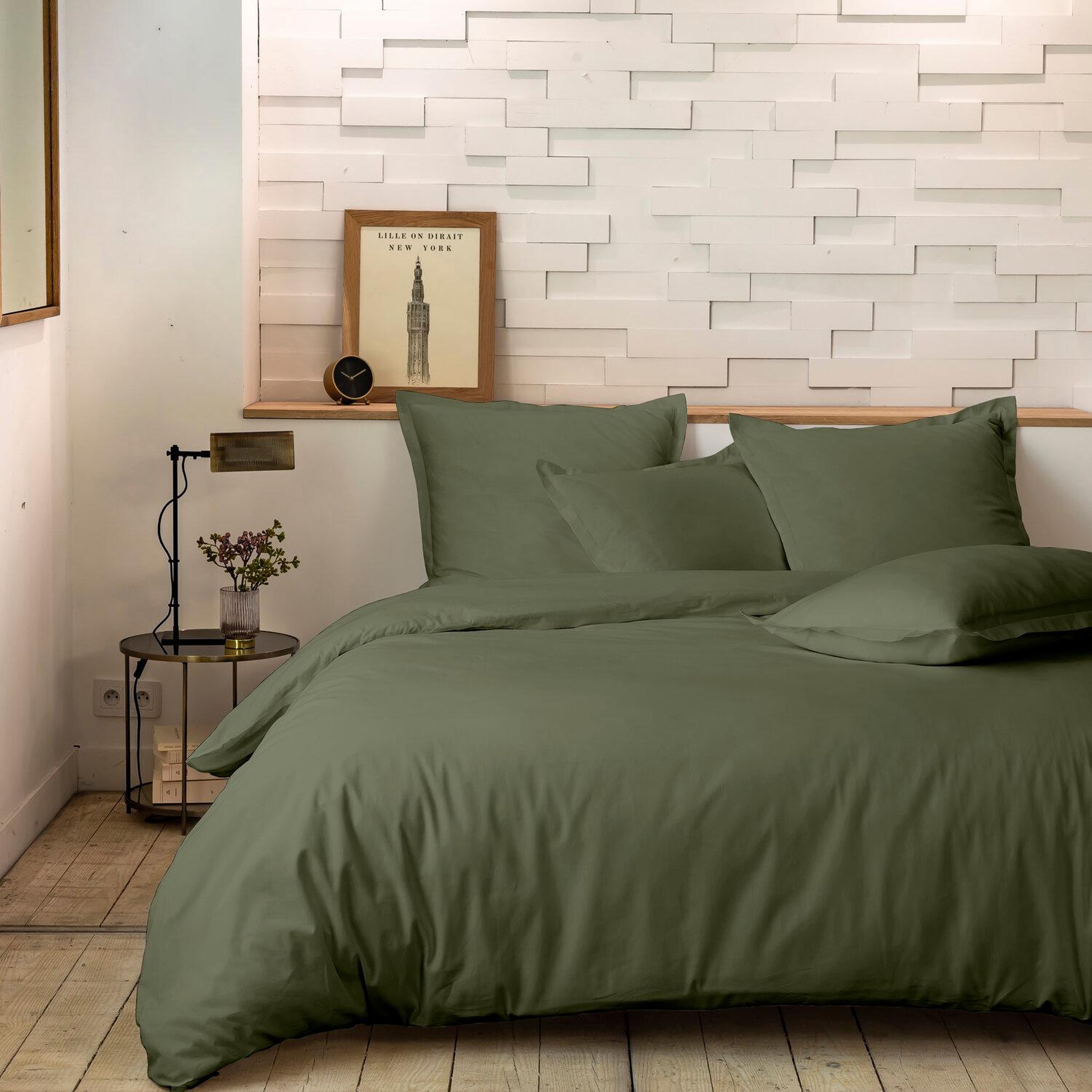 Voir la diapositive 3 : Home collection Taie Oreiller Percale De Coton - Percale Blanc