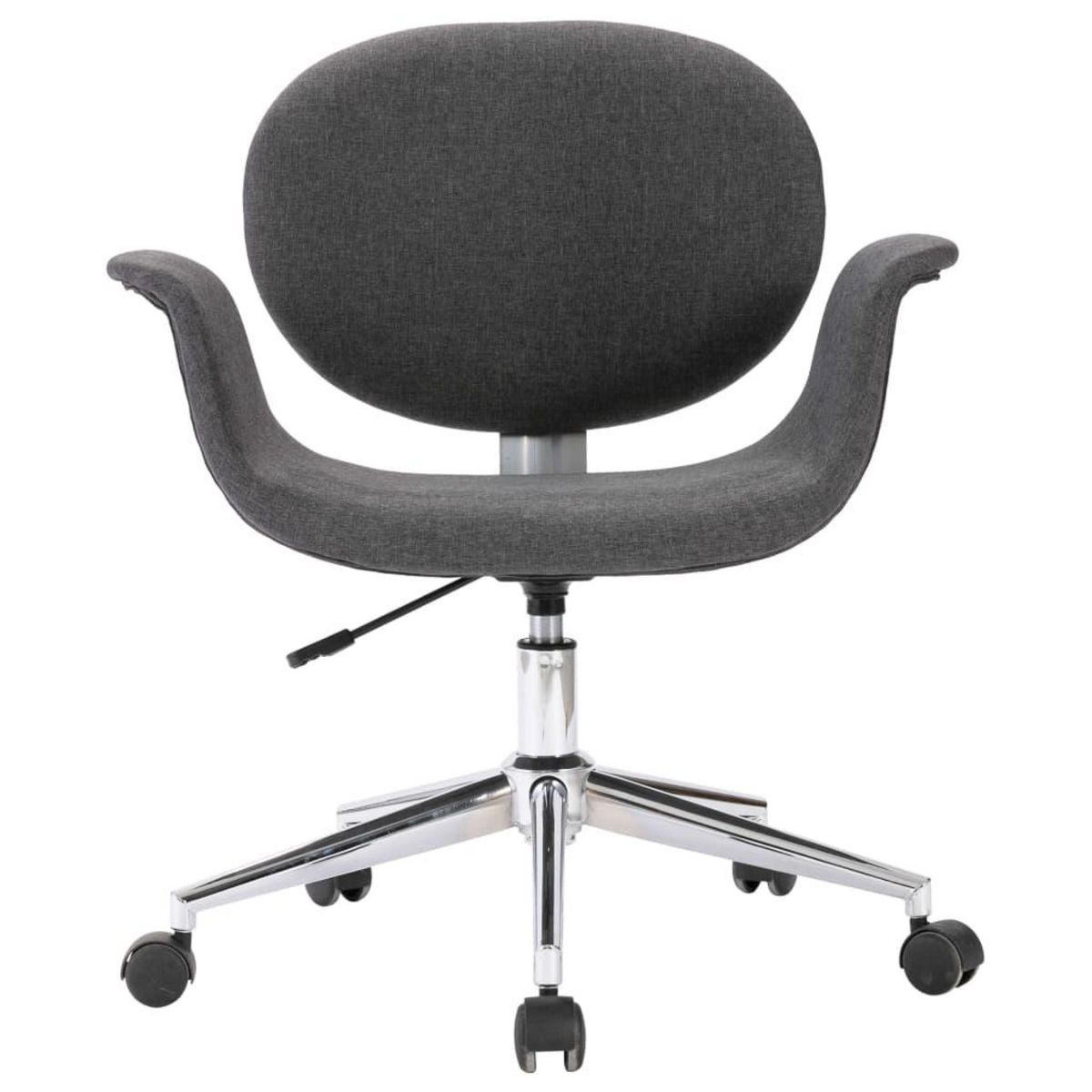 VIDAXL Chaise pivotante de bureau Gris Tissu