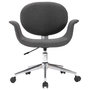 Voir la diapositive 3 : VIDAXL Chaise pivotante de bureau Gris Tissu