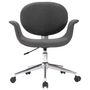 Voir la diapositive 3 : VIDAXL Chaise pivotante de bureau Gris Tissu