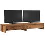 Voir la diapositive 3 : VIDAXL Support de moniteur avec tiroirs vieux bois bois d ingénierie