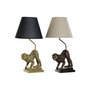 Voir la diapositive 1 : MARKET24 Lampe de bureau DKD Home Decor 32,5 x 30 x 60 cm Noir Beige Doré Métal Résine 220 V 50 W (2 Unités)