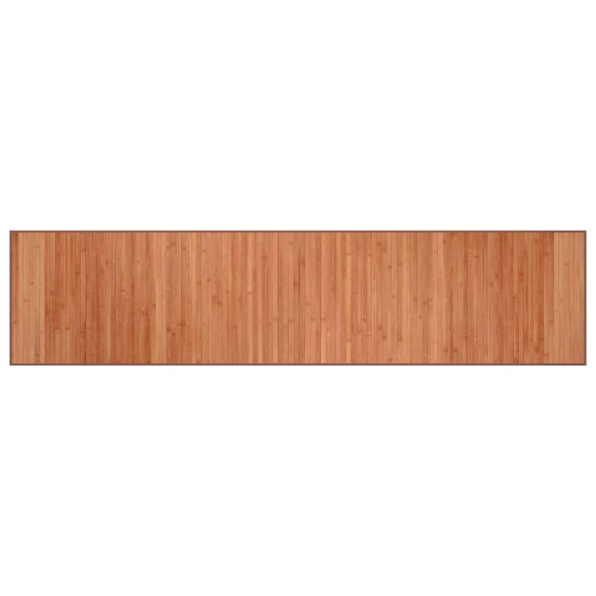 Voir la diapositive 2 : VIDAXL Tapis rectangulaire marron 70x300 cm bambou
