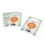 Paris Prix Lot de 6 Sacs à Bonbons  Savane  23cm Vert & Orange