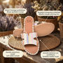 Voir la diapositive 4 : OZABI OZABI Sandales Slide H Tressage Vacances 2 Coloris