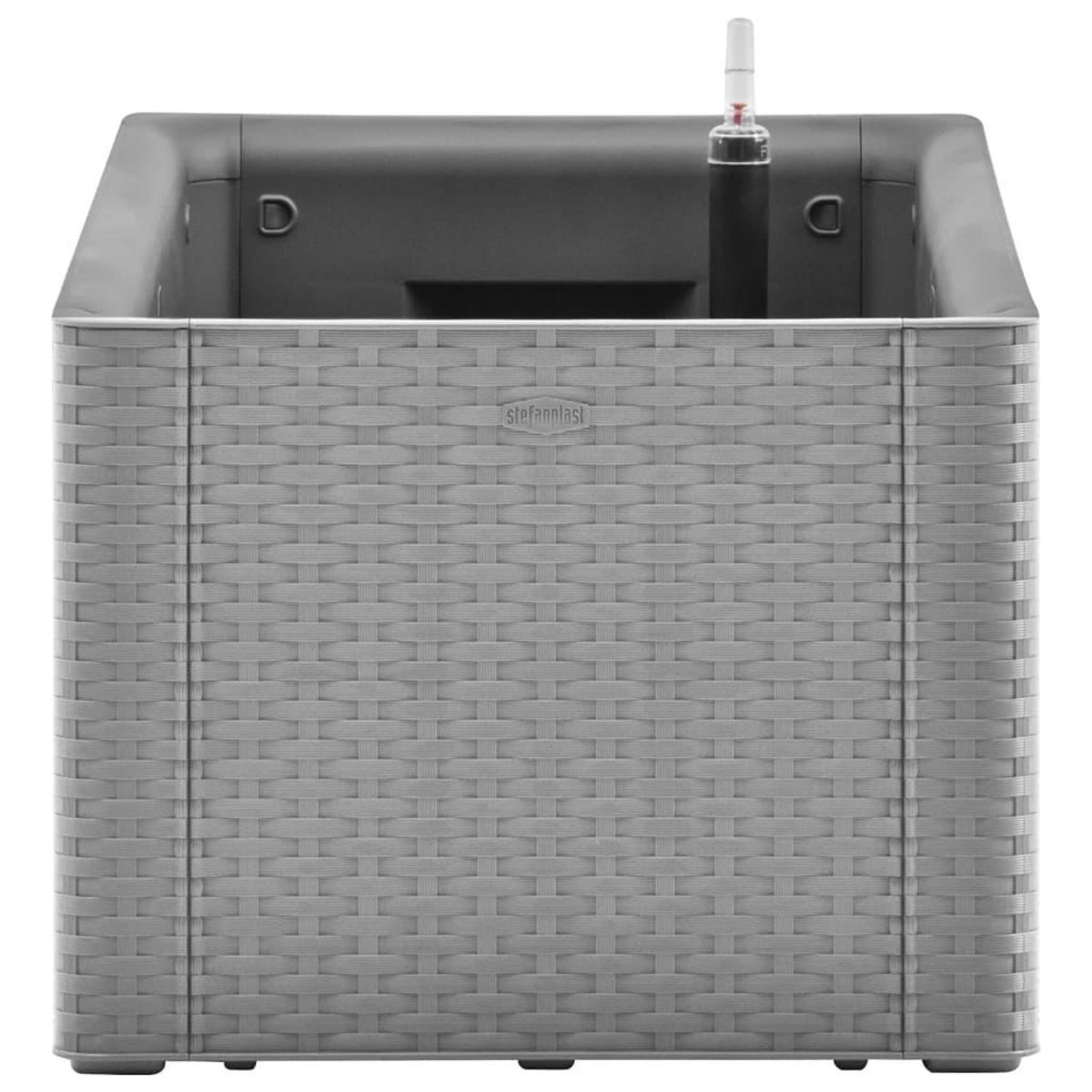 VIDAXL Lit sureleve de jardin avec systeme d'arrosage Gris 100x43x33cm