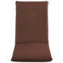 Voir la diapositive 3 : VIDAXL Chaise longue pliable Tissu Oxford Marron