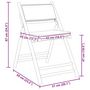 Voir la diapositive 6 : VIDAXL Chaises de bistro pliantes lot de 2 coussins gris fonce bambou