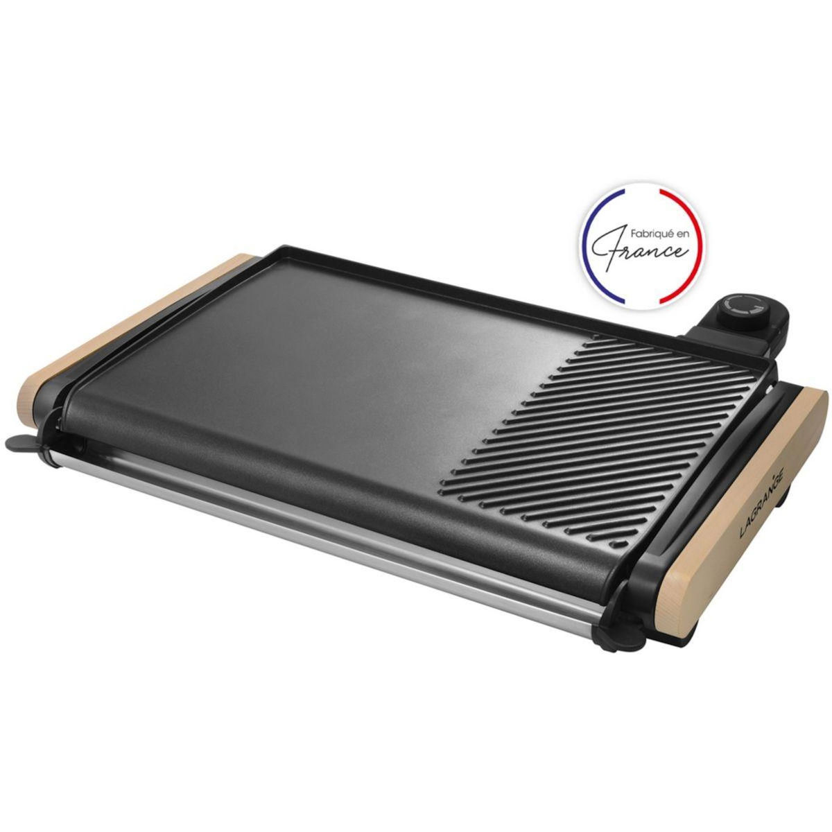LAGRANGE Plancha électrique 229012 bois clair à poser, 43x28 cm