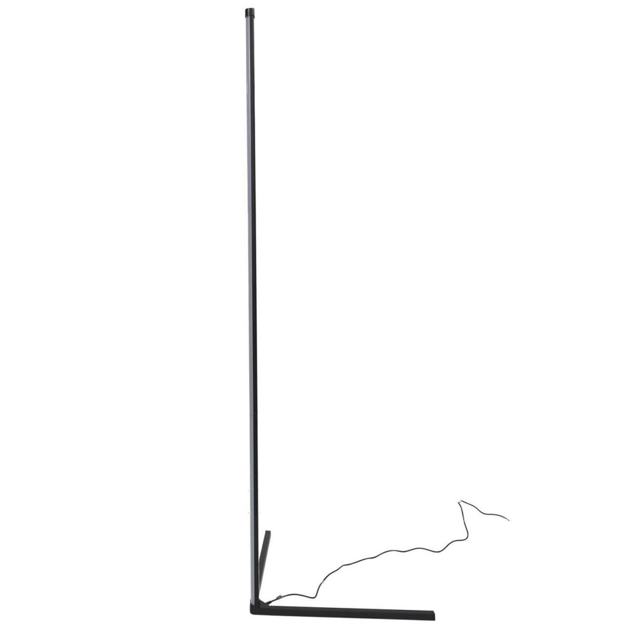 Voir la diapositive 3 : The Home Deco Factory Lampadaire d'angle à led  tube  142cm noir