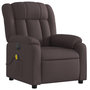 Voir la diapositive 4 : VIDAXL Fauteuil inclinable de massage electrique Marron fonce Tissu