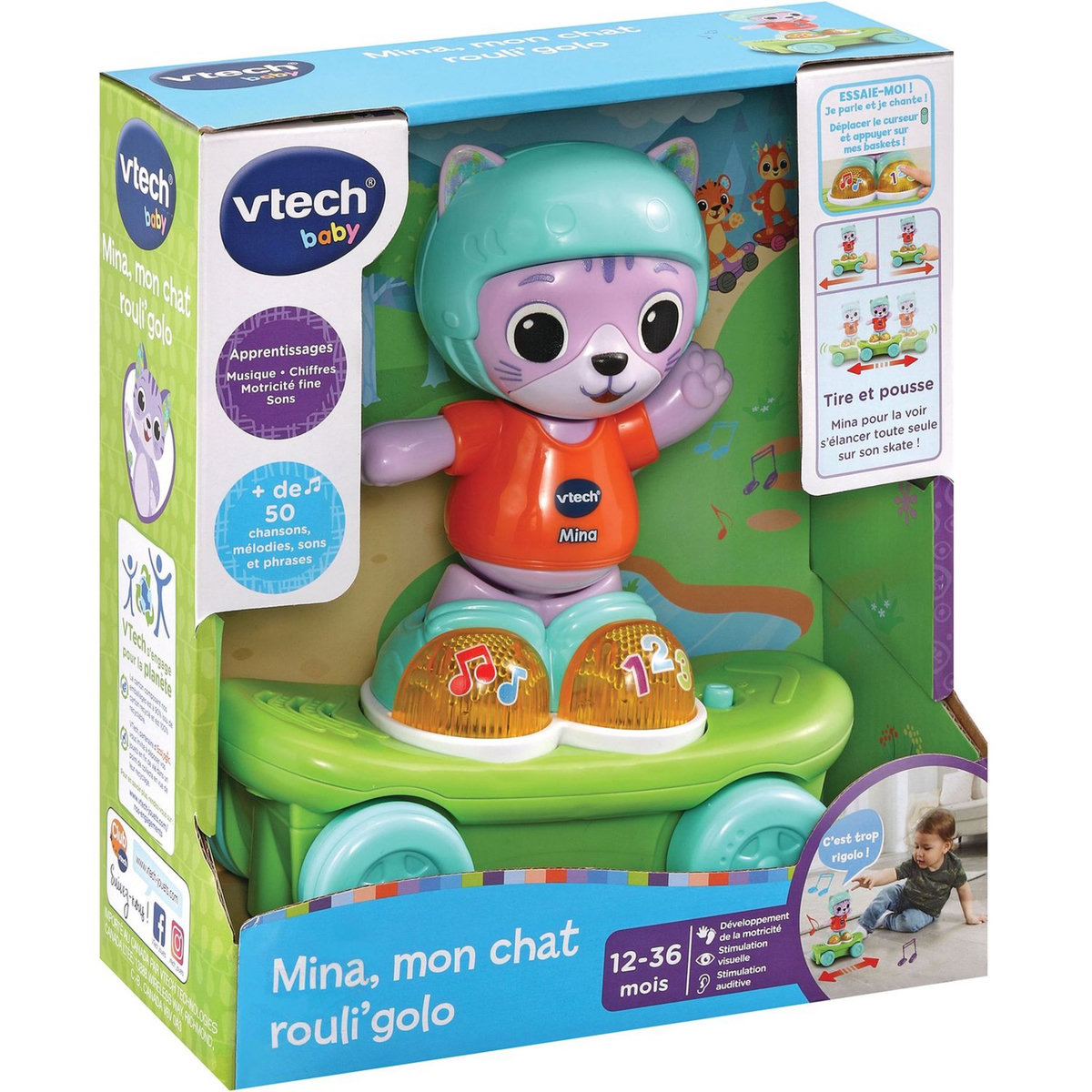 VTECH BABY Mina, mon chat rouli' golo