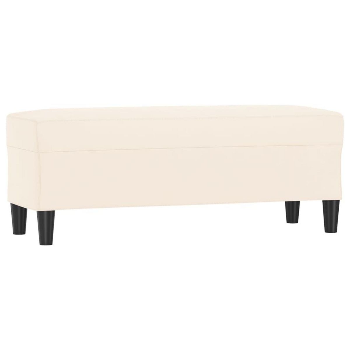 VIDAXL Banc Creme 100x35x41 cm Velours