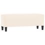 Voir la diapositive 2 : VIDAXL Banc Creme 100x35x41 cm Velours