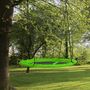 Voir la diapositive 2 : OUTSUNNY Balançoire nid d'oiseau ronde balançoire panier Ø 110 cm 4 anneaux inclus métal époxy Oxford haute densité vert