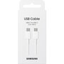 Voir la diapositive 3 : Samsung Câble USB USB-C vers USB-C 25W 1.8m blanc