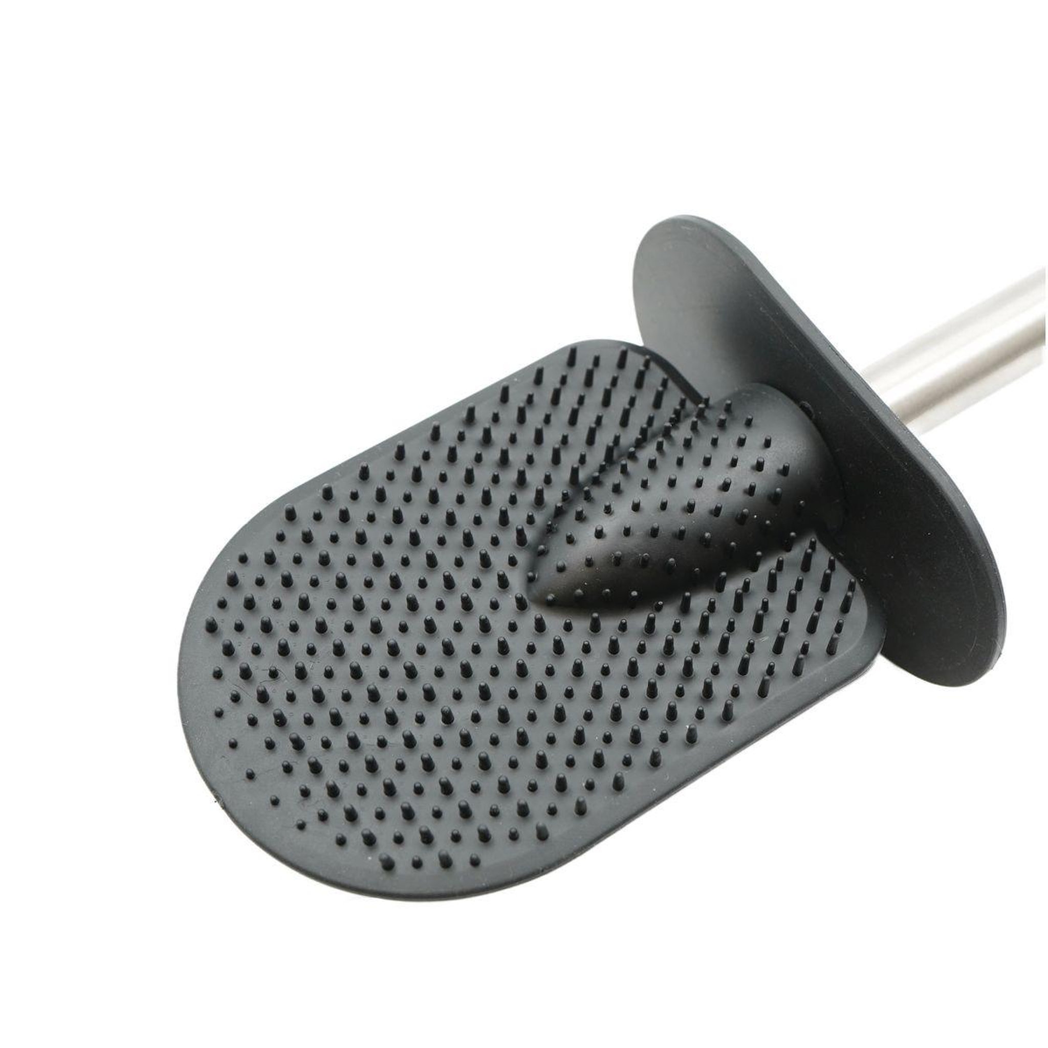 Voir la diapositive 3 : Douceur d'Intérieur Brosse wc à couvercle  spiky  40cm noir