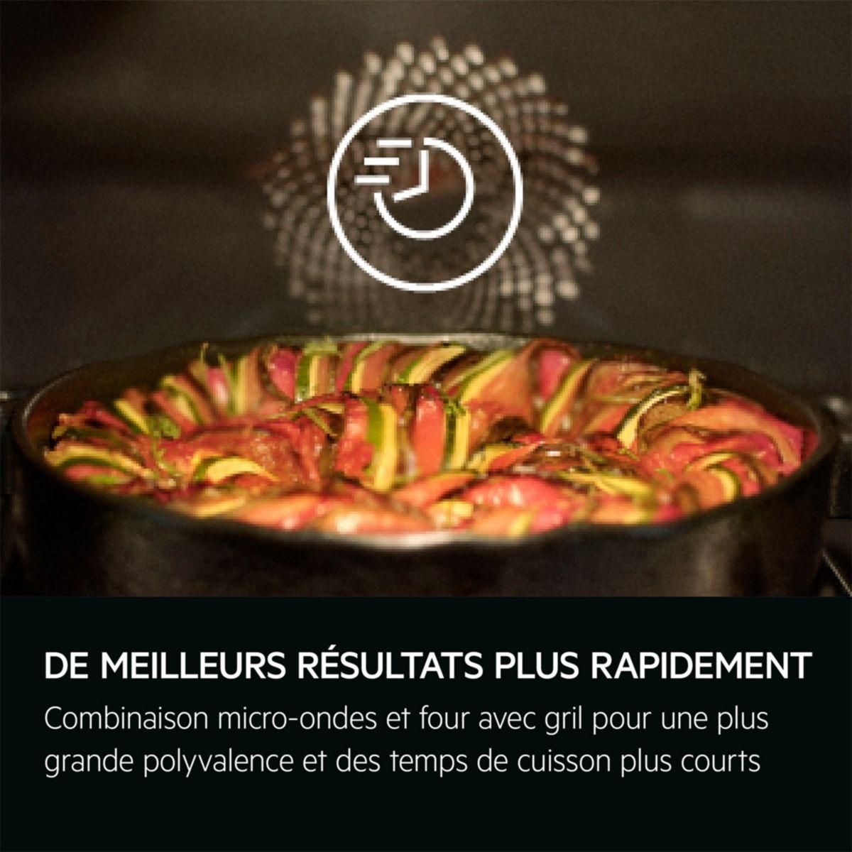 AEG Micro ondes combiné encastrable TK8NK721T